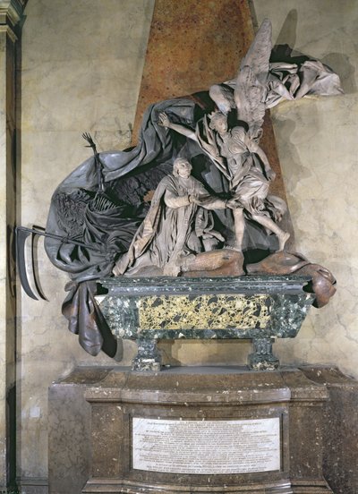 Tomb of Jean Baptiste Joseph Languet de Gergy (1675-1750) completed in 1753, 1757 by Rene Michel Slodtz